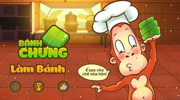 game làm bánh - Bánh tét